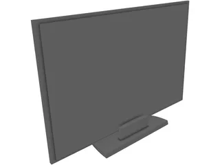 Panasonic Flat TV 3D Model preview
