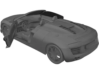 Audi R8 Spyder V10 3D Model preview