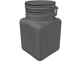 Weck Jar 3D Model preview