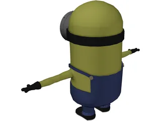 Minion One Eye 3D Model preview