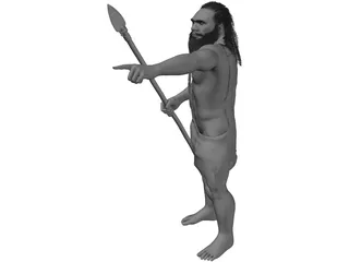 Caveman Hunter 3D Model preview