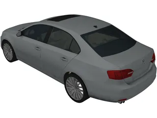 Volkswagen Jetta (2011) 3D Model preview