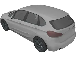 BMW 225i Active Tourer 3D Model preview