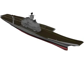 Vikramadity Aircraft Carrier 3D Model preview