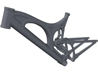 Santa Cruz V10 Frame 3D Model preview