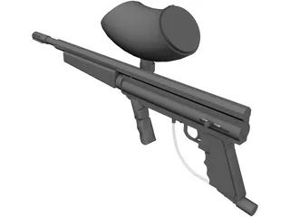 Tippmann 98 Custom with Flatline 3D Model preview