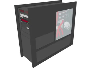 Romulus Full Tower Gaming Desktop 3D Model preview