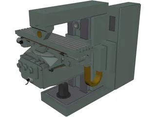 Milling Machine 3D Model preview