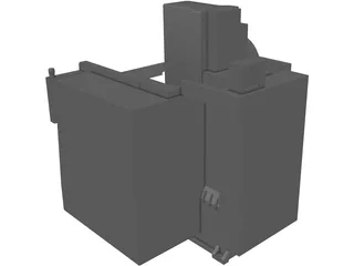 Haas VF-2 CNC Rotary Mill 3D Model preview