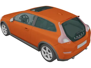 Volvo C30 (2010) 3D Model preview