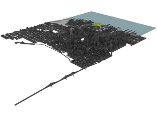 New York Manhattan Hudson Yards 3D Model preview