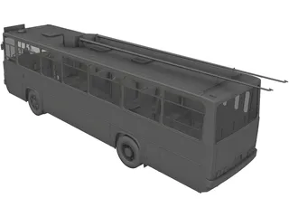 Ikarus 260 T.1 Trolleybus 3D Model preview