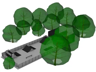 Skate Park 3D Model preview