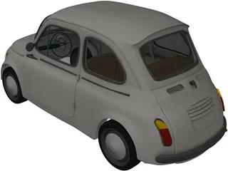 Fiat 500 3D Model preview