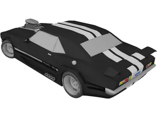 Chevrolet Yenko Camaro Supercharged 3D Model preview