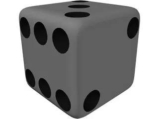 Casino Dice 3D Model preview