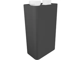 9 Volt Battery 3D Model preview