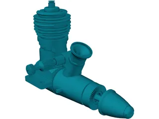 RC Engine 3D Model preview