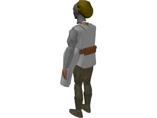 Star Wars Luke SkyWalker 3D Model preview