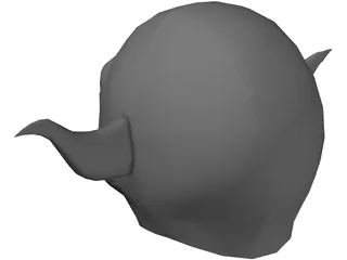 Star Wars Yoda Head 3D Model preview