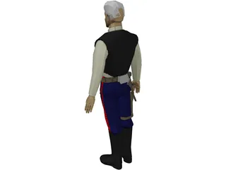 Star Wars Hans Solo 3D Model preview