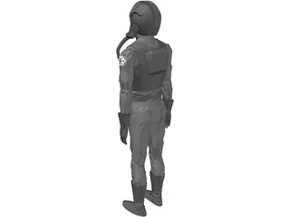 Star Wars Emperial Pilot 3D Model preview