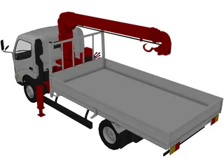 Toyota Toyoace (Tow Crane Truck) (2000) 3D Model preview