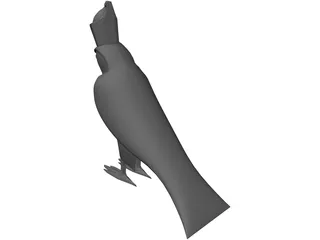 Egyptian Horus Statue 3D Model preview
