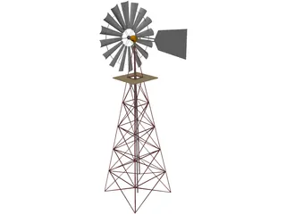 Windmill for Farm 3D Model preview