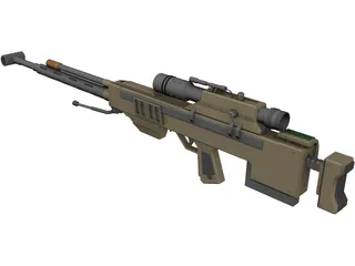 Ramjet Rifle 3D Model preview