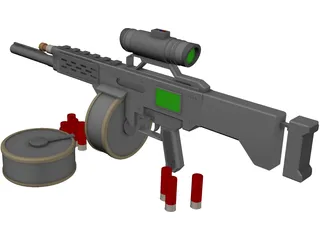 USAS12 3D Model preview