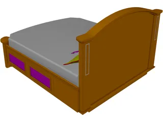 Bed Master Berth 3D Model preview