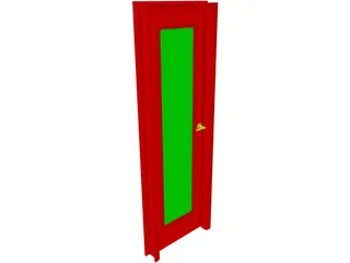 Passage Door 3D Model preview