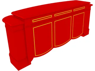 Pop Up TV Cabinet 3D Model preview