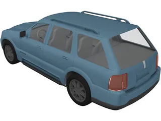 Lincoln Aviator 3D Model preview