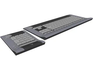 Logitech diNovo Keyboard 3D Model preview