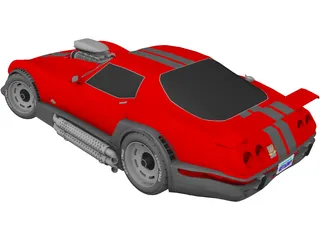 Chevrolet Corvette Supecharged (1981) 3D Model preview