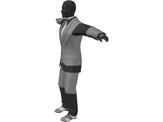 Business Man 3D Model preview