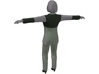 Business Woman 3D Model preview