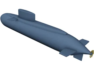 Kilo Class Submarine 3D Model preview