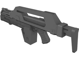 Machine Gun 3D Model preview