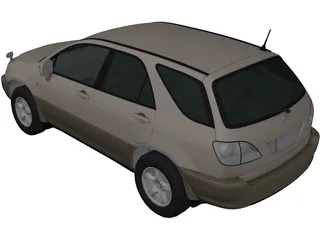 Toyota Harrier 3D Model preview