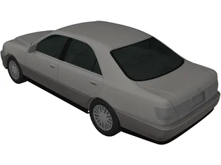 Toyota Crown (2001) 3D Model preview