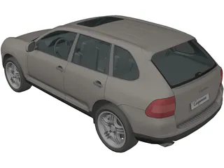 Porsche Cayenne S (2004) 3D Model preview