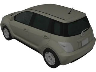 Scion xA / Toyota Ist (2001) 3D Model preview