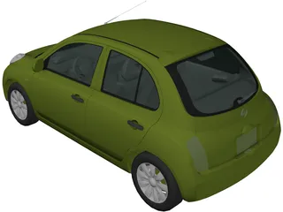 Nissan Micra (2002) 3D Model preview