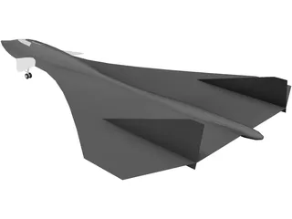 Aurora Spy Plane 3D Model preview