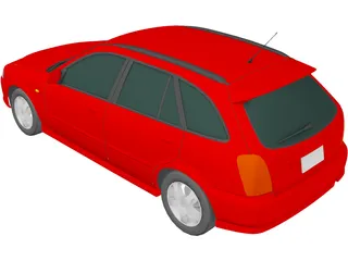 Mazda Familia S-Wagon (1999) 3D Model preview