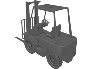 Forklift 3D Model preview