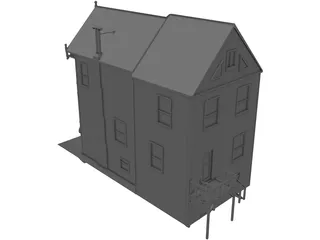House Urban Victorian 3D Model preview